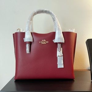 Coach Mollie 25 Leather Tote Bag